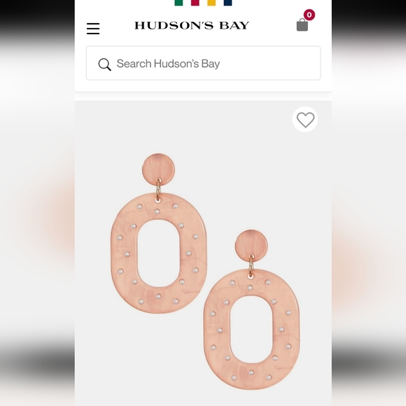 Etereo Embellished Oval Cutout Drop Earrings - Picture 4 of 4